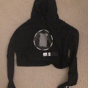NWT black cropped LF hoodie